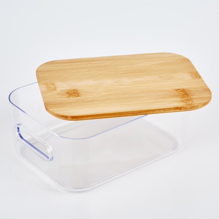 Regan Ridge Storage Bin with Bamboo Lid