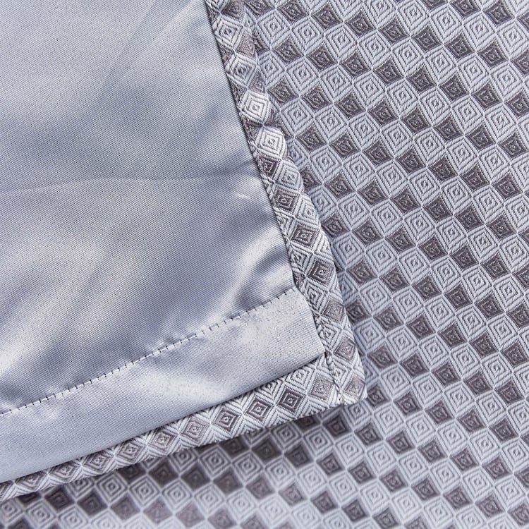 Alexis Diamond Set of 2 Jacquard Room Darkening Door Curtains