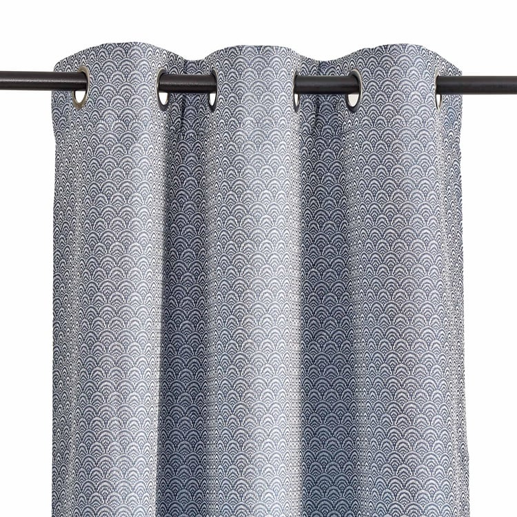 Alexis Set of 2 Jacquard Room Darkening Window Curtains