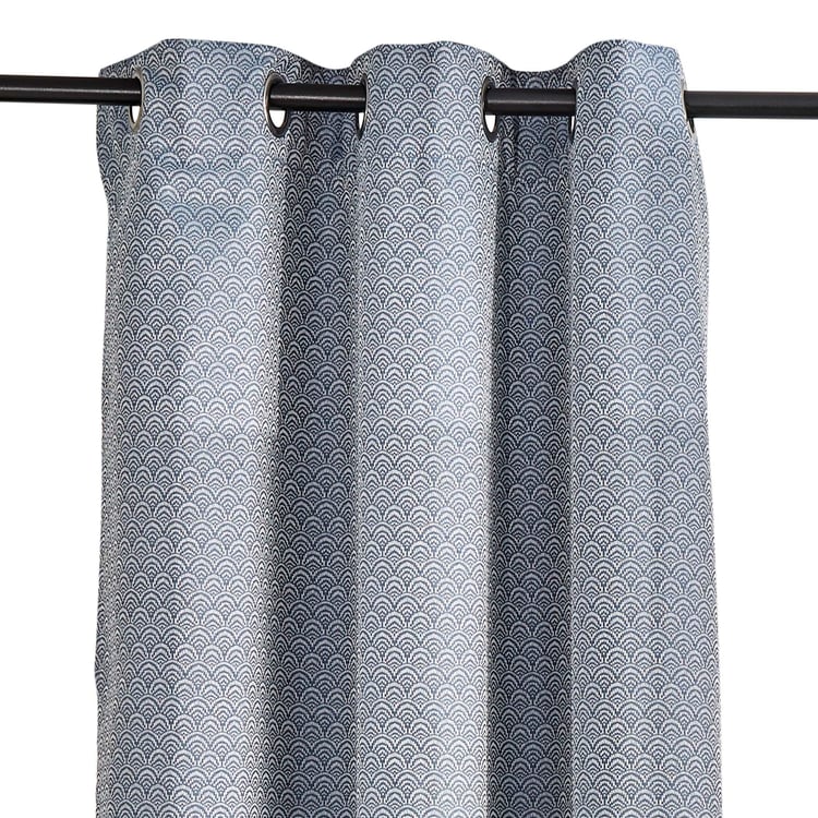 Alexis Set of 2 Jacquard Room Darkening Door Curtains