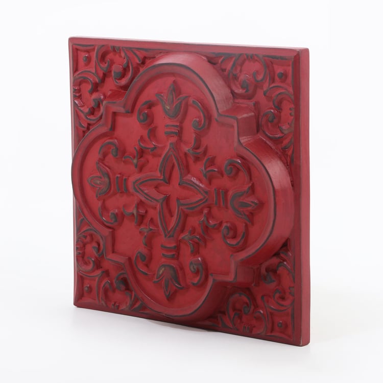 Chisel Wooden Square Wall Accent