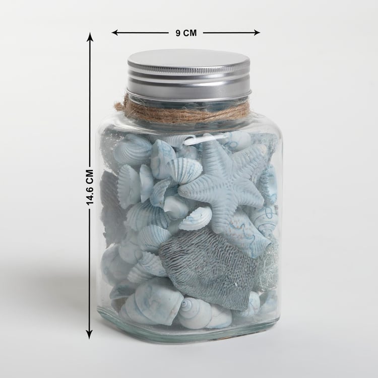 Splendid Santorini Decorative Sea Shell Jar
