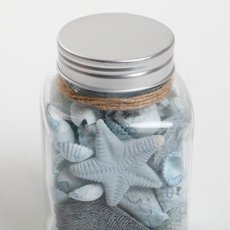 Splendid Santorini Decorative Sea Shell Jar