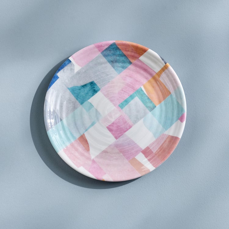 Meadows Theme Melamine Printed Side Plate - 18cm