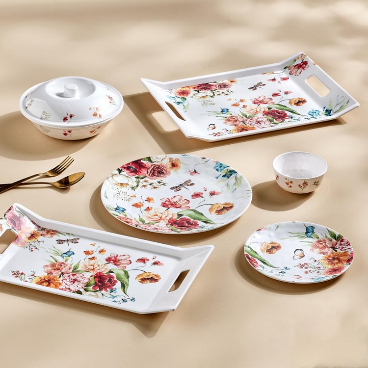 Meadows Theme Melamine Serving Tray - 38x26cm