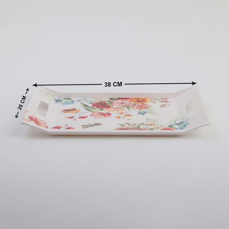 Meadows Theme Melamine Serving Tray - 38x26cm