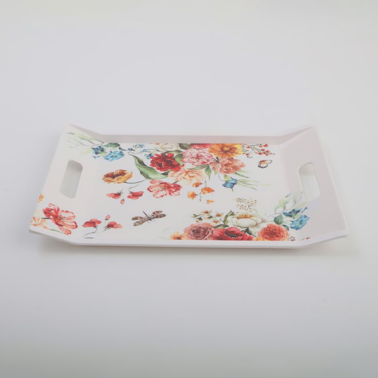 Meadows Theme Melamine Serving Tray - 38x26cm