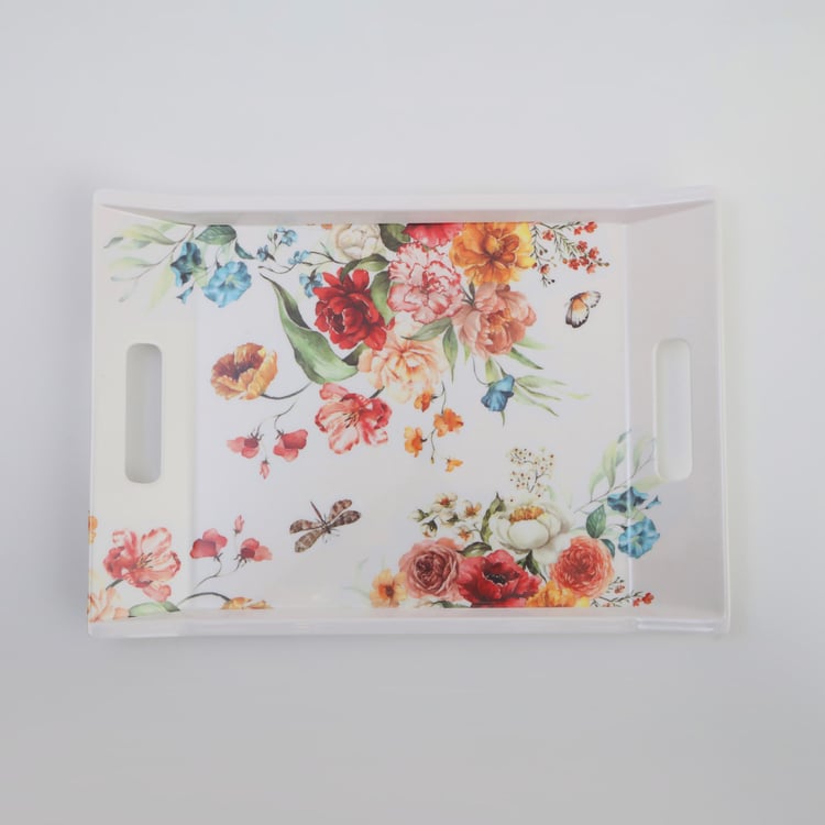 Meadows Theme Melamine Serving Tray - 38x26cm