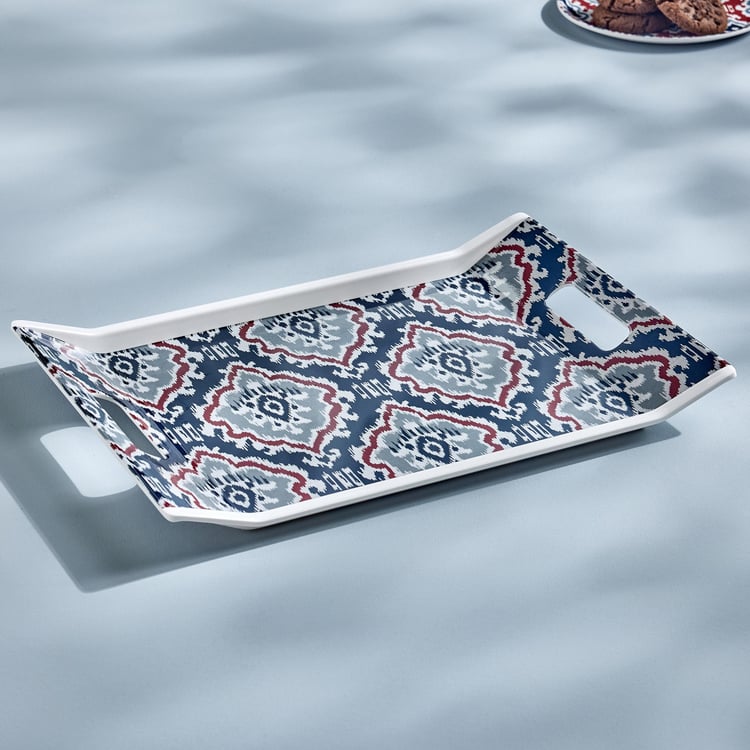 Meadows Theme Melamine Printed Serving Tray - 38x27cm