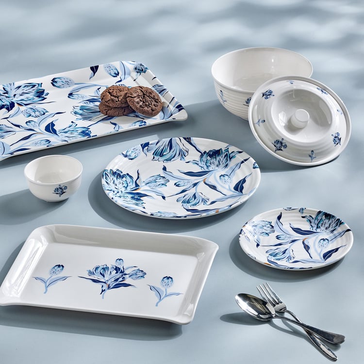 Meadows Theme Melamine Printed Serving Tray - 30x23cm