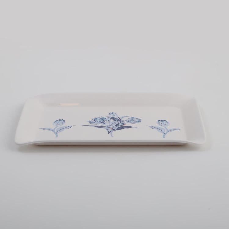 Meadows Theme Melamine Printed Serving Tray - 30x23cm