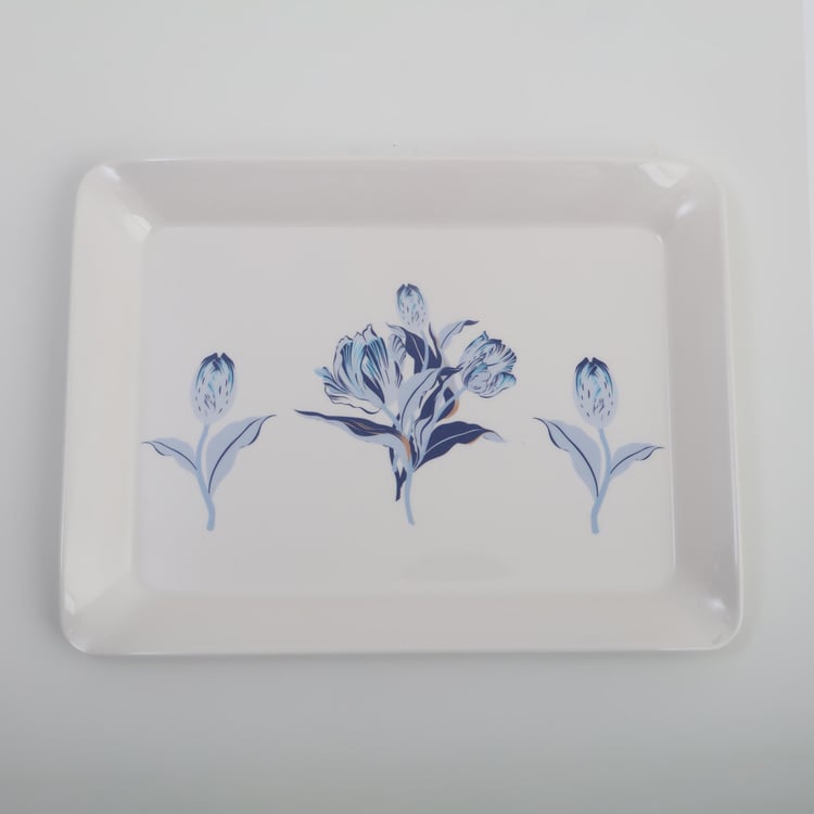 Meadows Theme Melamine Printed Serving Tray - 30x23cm