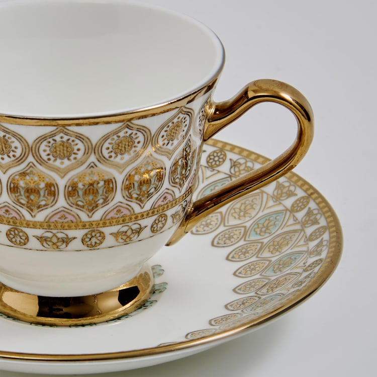 Midas Bone China Printed Cup and Saucer - 150ml