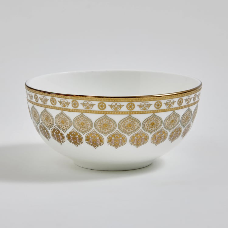 Midas Bone China Printed Katori - 240ml