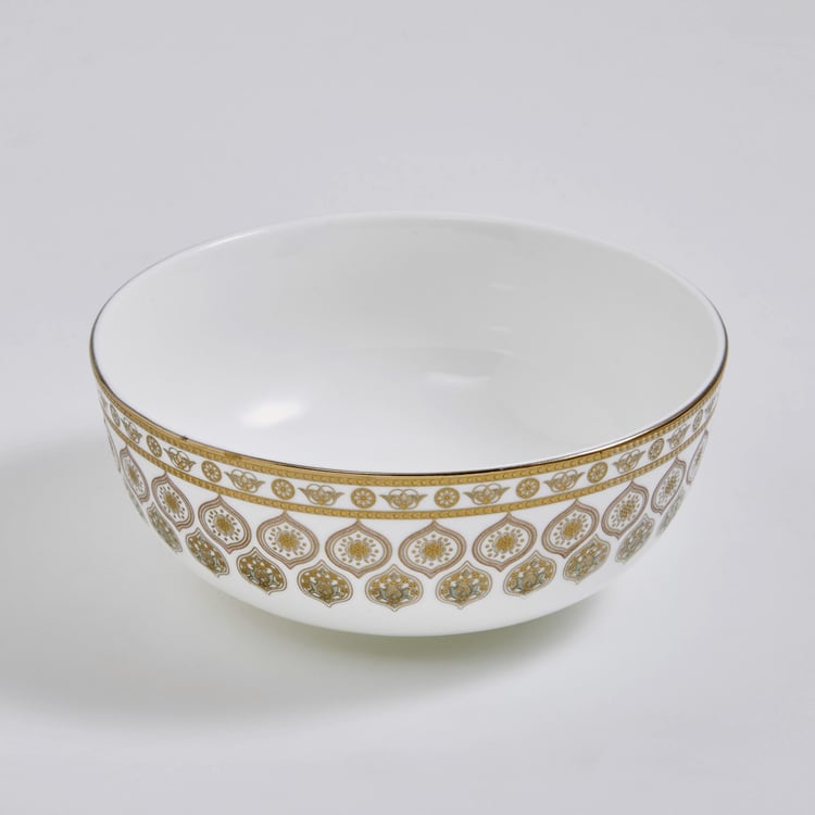 Midas Bone China Printed Cereal Bowl - 600ml