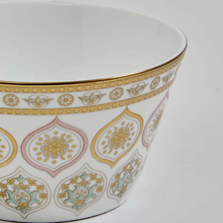 Midas Bone China Printed Serving Bowl - 470ml