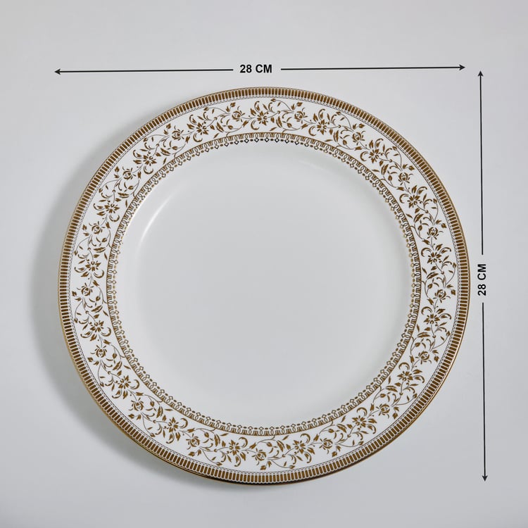 Midas Bone China Printed Dinner Plate - 28cm