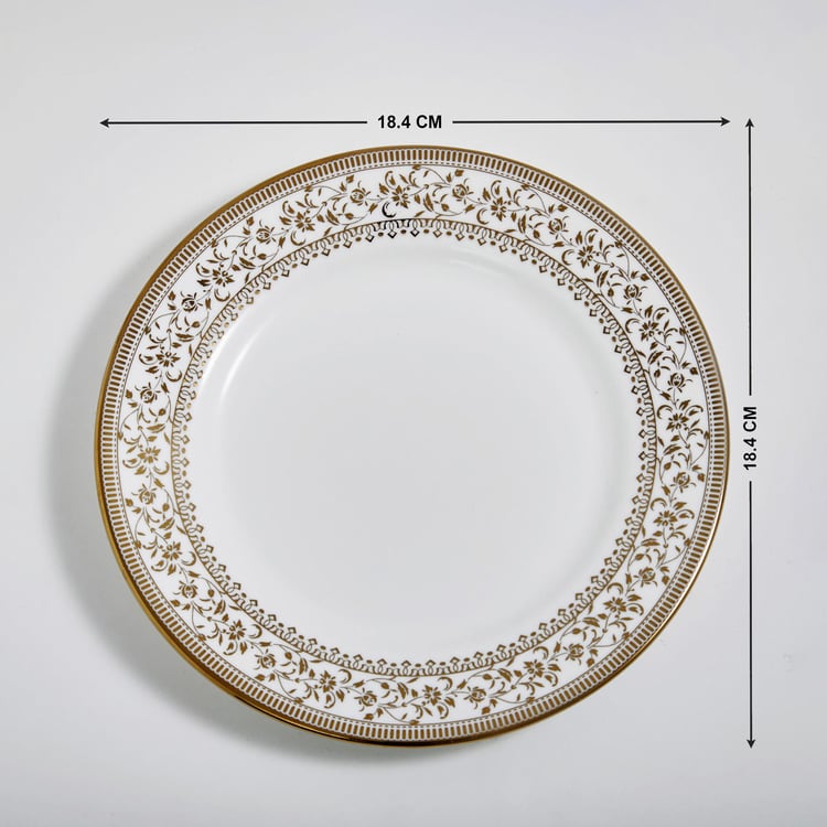 Midas Bone China Printed Side Plate - 18.4cm