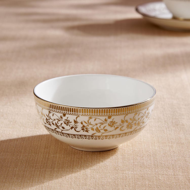 Midas Bone China Printed Katori - 240ml