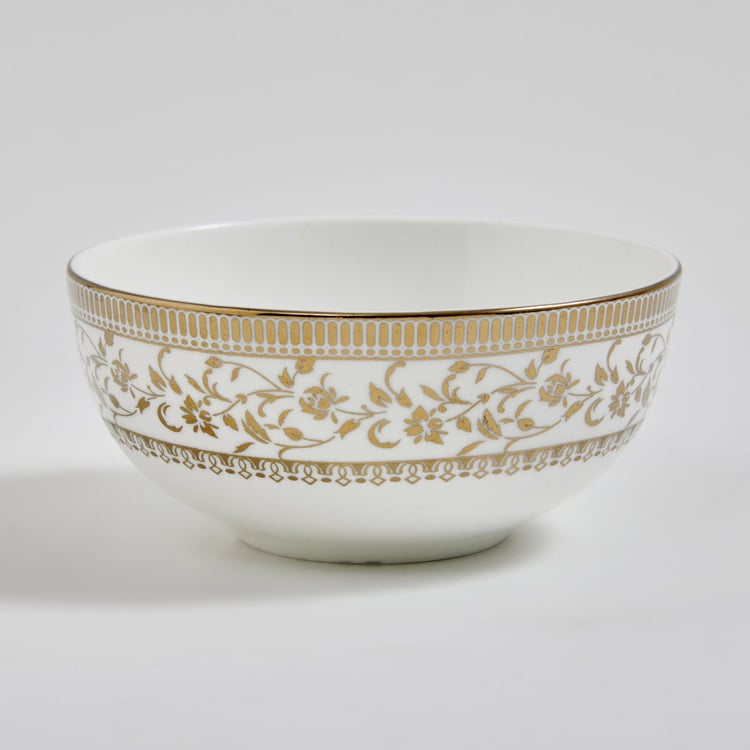 Midas Bone China Printed Katori - 240ml