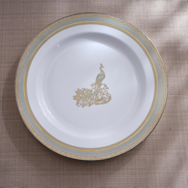 Midas Bone China Printed Dinner Plate - 28.4cm