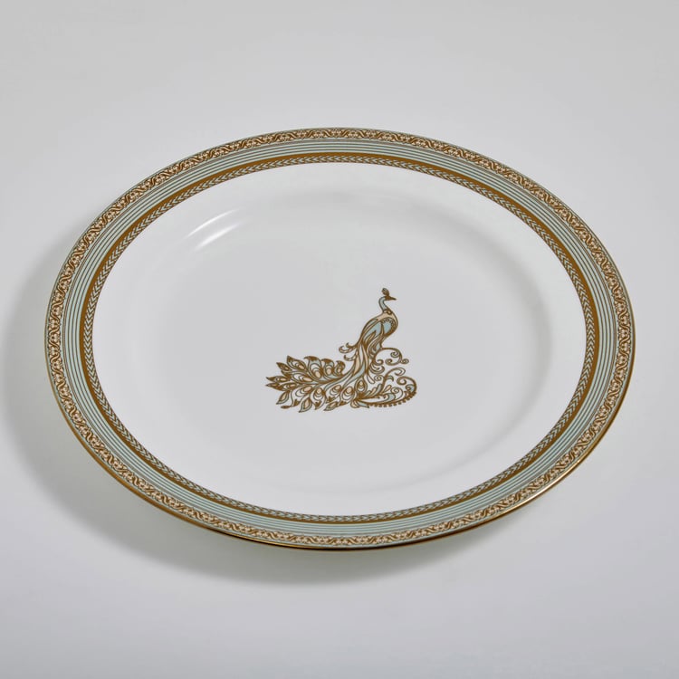 Midas Bone China Printed Dinner Plate - 28.4cm