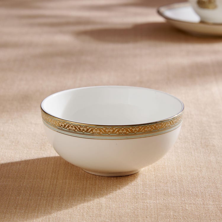 Midas Bone China Printed Serving Bowl - 240ml