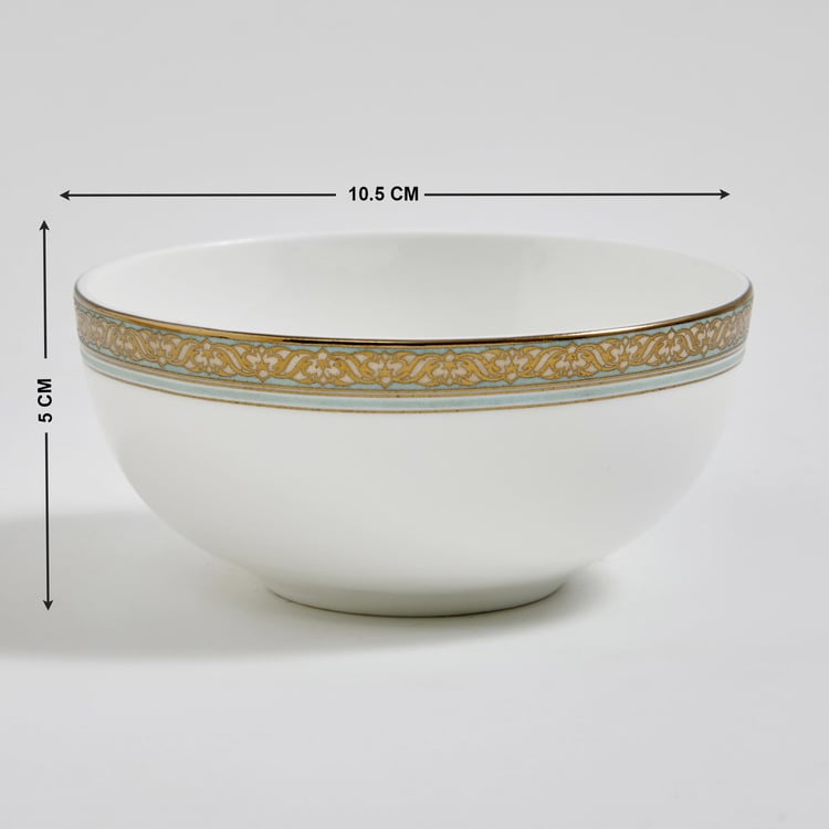 Midas Bone China Printed Serving Bowl - 240ml
