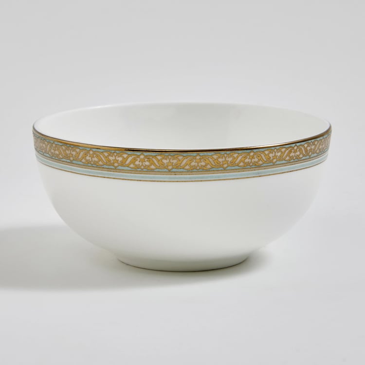 Midas Bone China Printed Serving Bowl - 240ml