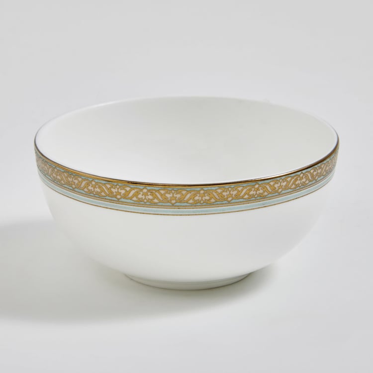 Midas Bone China Printed Serving Bowl - 240ml