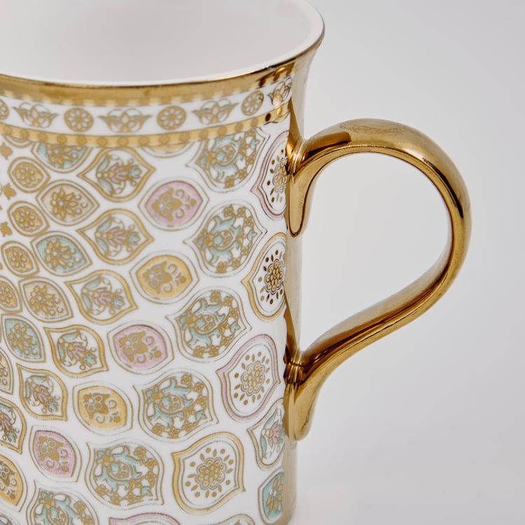 Midas Bone China Printed Coffee Mug - 340ml