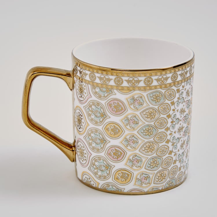 Midas Bone China Printed Coffee Mug - 240ml