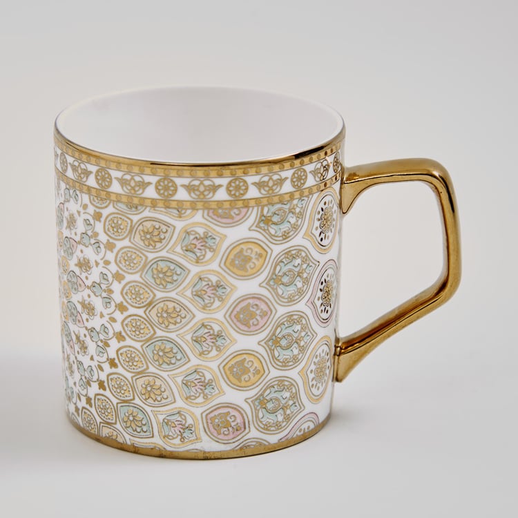 Midas Bone China Printed Coffee Mug - 240ml