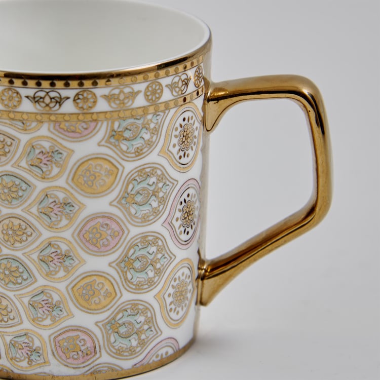 Midas Bone China Printed Coffee Mug - 240ml