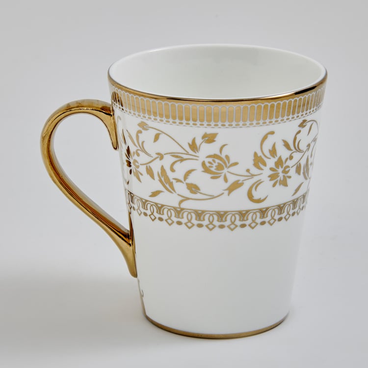 Midas Bone China Printed Coffee Mug - 340ml