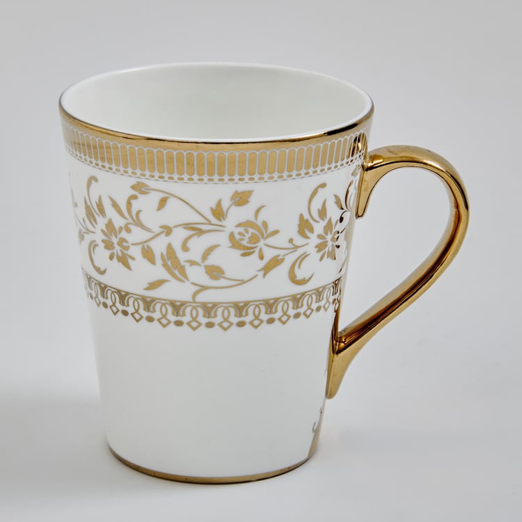 Midas Bone China Printed Coffee Mug - 340ml