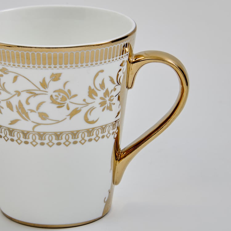 Midas Bone China Printed Coffee Mug - 340ml