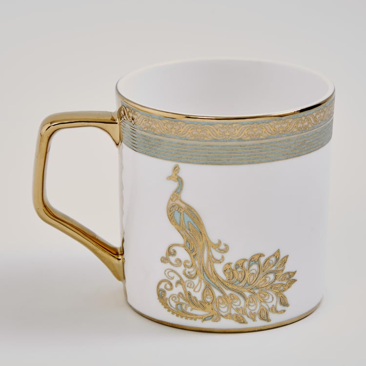 Midas Bone China Printed Coffee Mug - 240ml