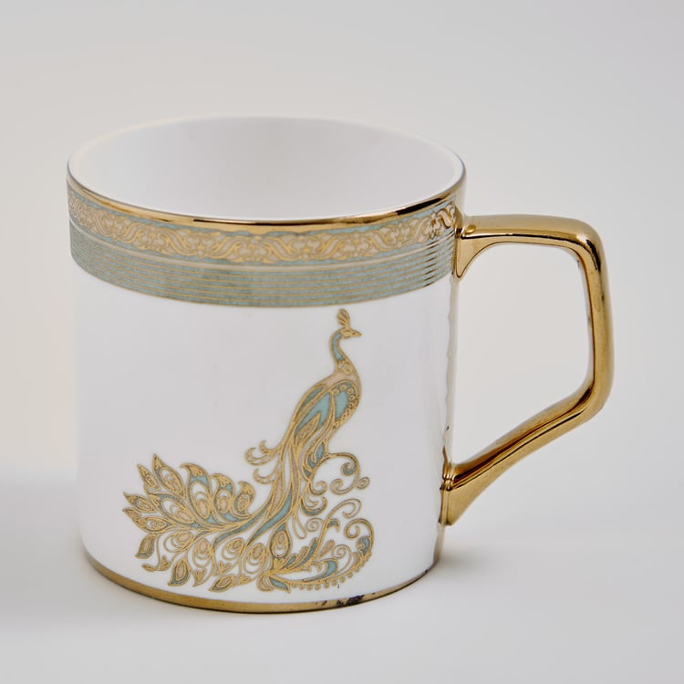 Midas Bone China Printed Coffee Mug - 240ml