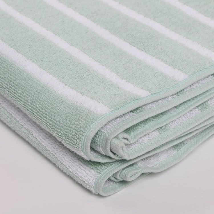 Colour Refresh Essence Cotton Striped Bath Towel - 70x140cm