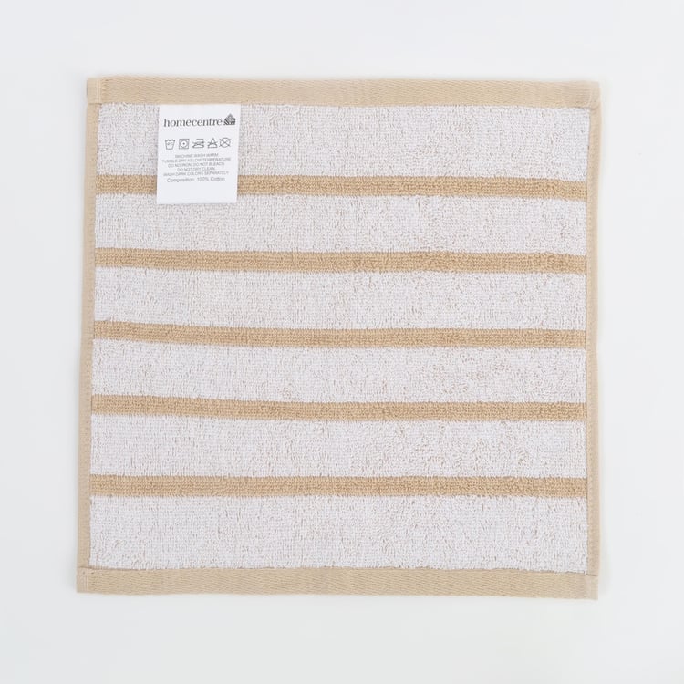 Colour Refresh Essence Striped Cotton Face Towel - 30x30cm