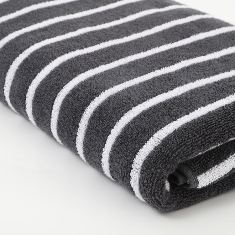 Colour Refresh Essence Cotton Striped Bath Towel - 140x70cm