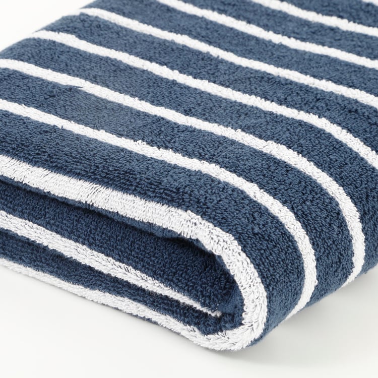 Colour Refresh Essence Cotton Striped Bath Towel - 140x70cm