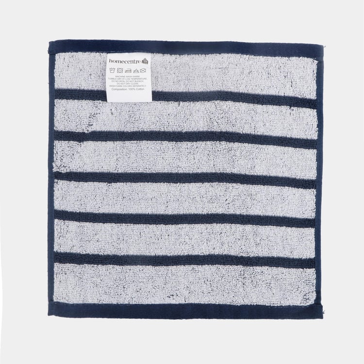 Colour Refresh Essence Striped Cotton Face Towel - 30x30cm