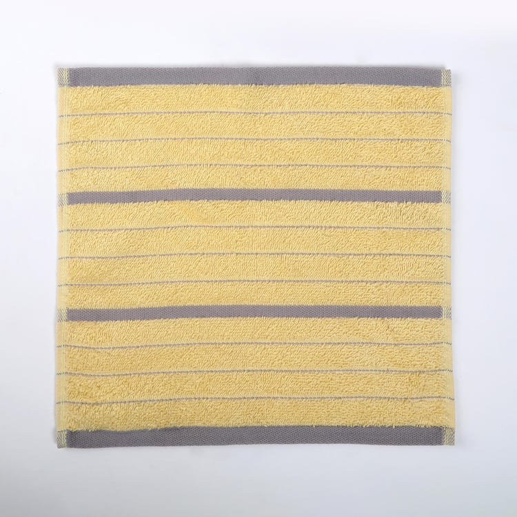 Mekong Cotton Striped Face Towel - 30x30cm