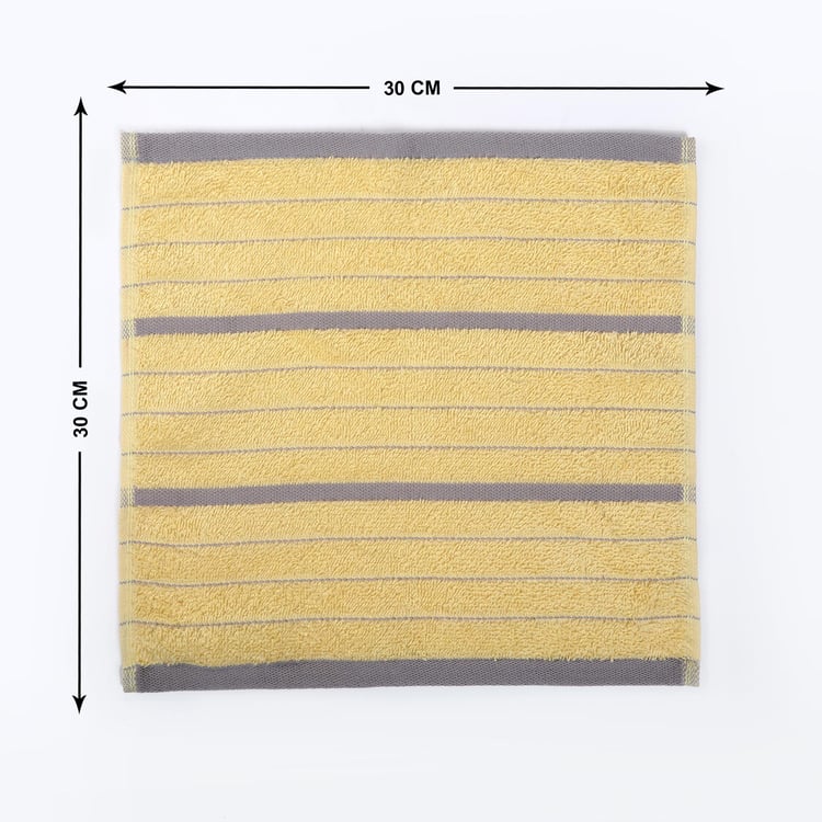 Mekong Cotton Striped Face Towel - 30x30cm