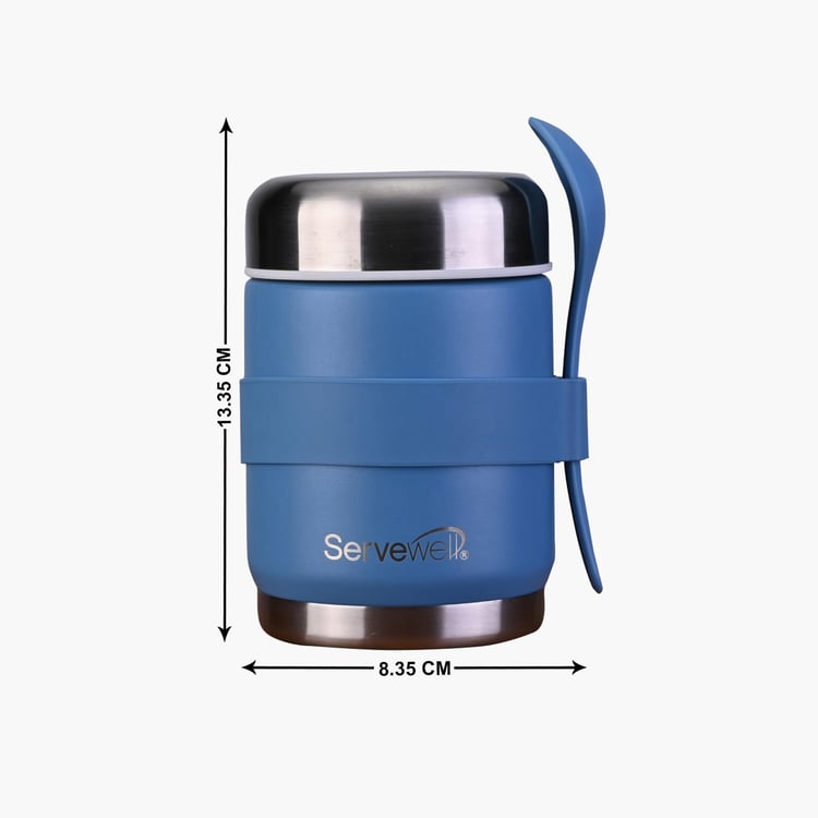 SERVEWELL Hydration Stainless Steel Vacuum Lunch Box - 360ml