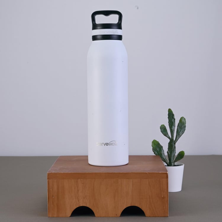 SERVEWELL Hydration Stainless Steel Vacuum Water Bottle - 720ml