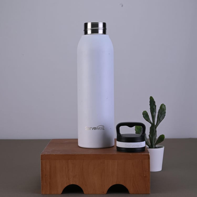 SERVEWELL Hydration Stainless Steel Vacuum Water Bottle - 720ml