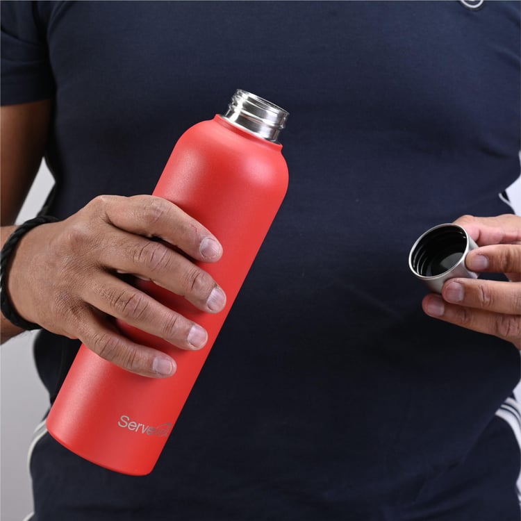 SERVEWELL Hydration Stainless Steel Water Bottle - 675ml